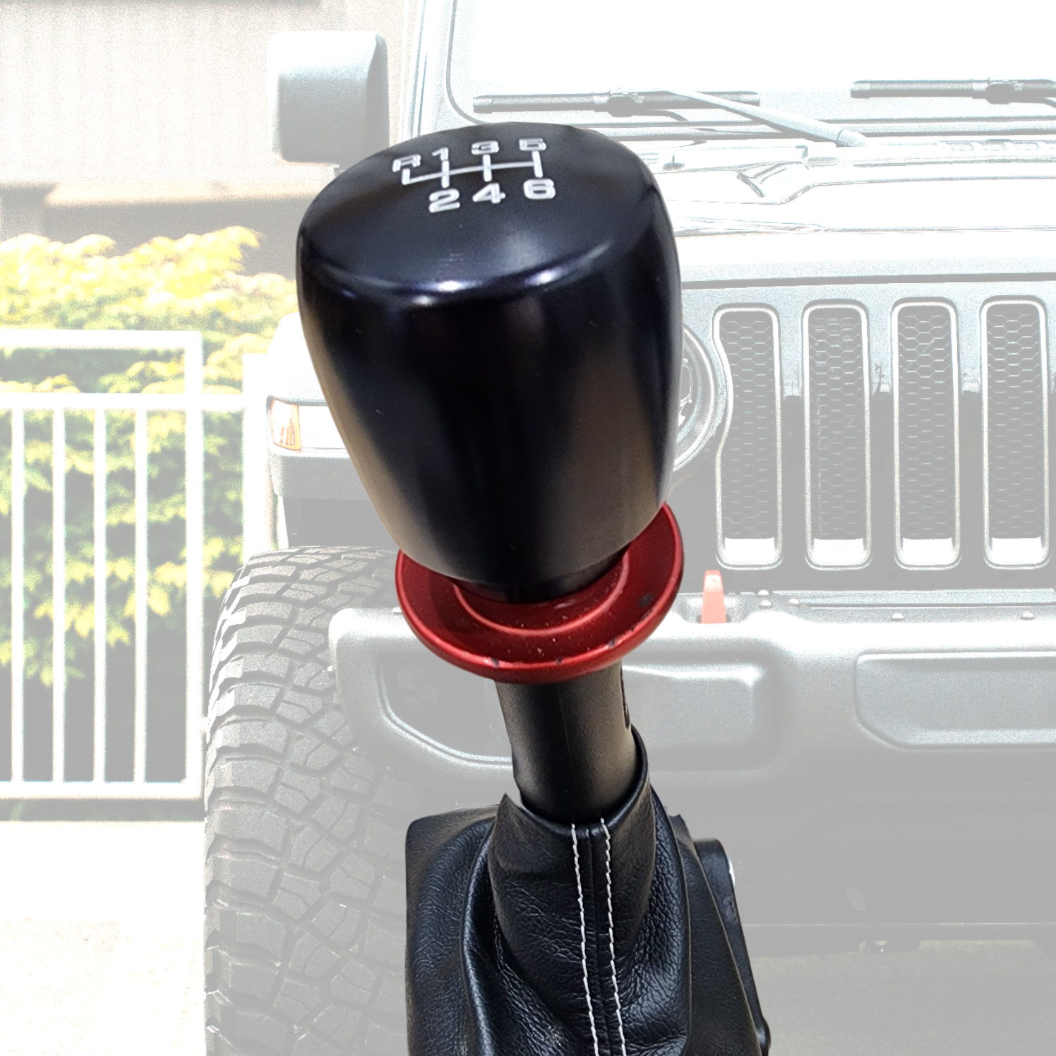 Jeep JL 6 speed manual Billet and Stainless Shift Knob Adapter Kit