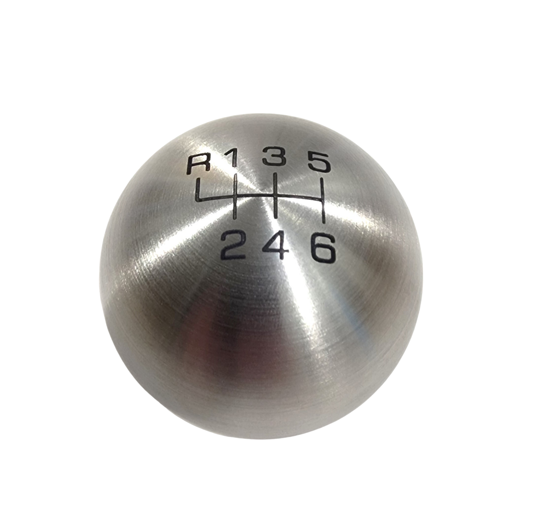 Brushed Stainless Steel Heavy Weight BRZ 6 Speed Pattern Knob