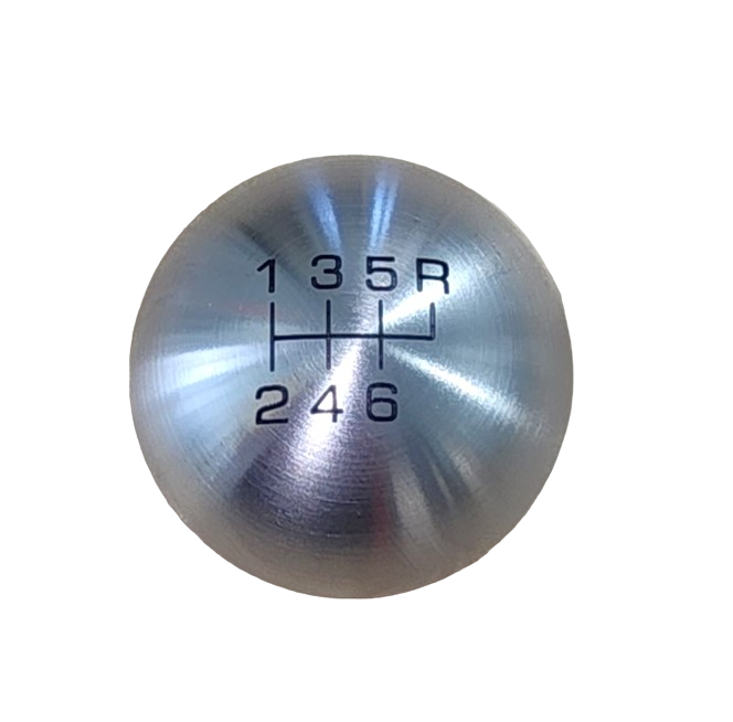 Brushed Stainless Steel Heavy Weight 6 Speed Shift Knob