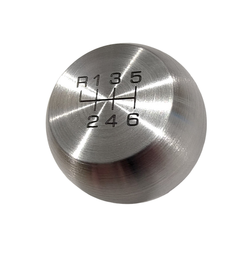 image of New Mustang Heavy Weight Stainless Steel FlatTop 6 Speed Lockout Shift Knob