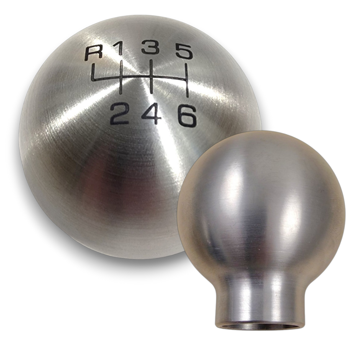 SSX-200 Extended Style Stainless Steel Heavy Weight Rev up left 6 Speed Shift Knob