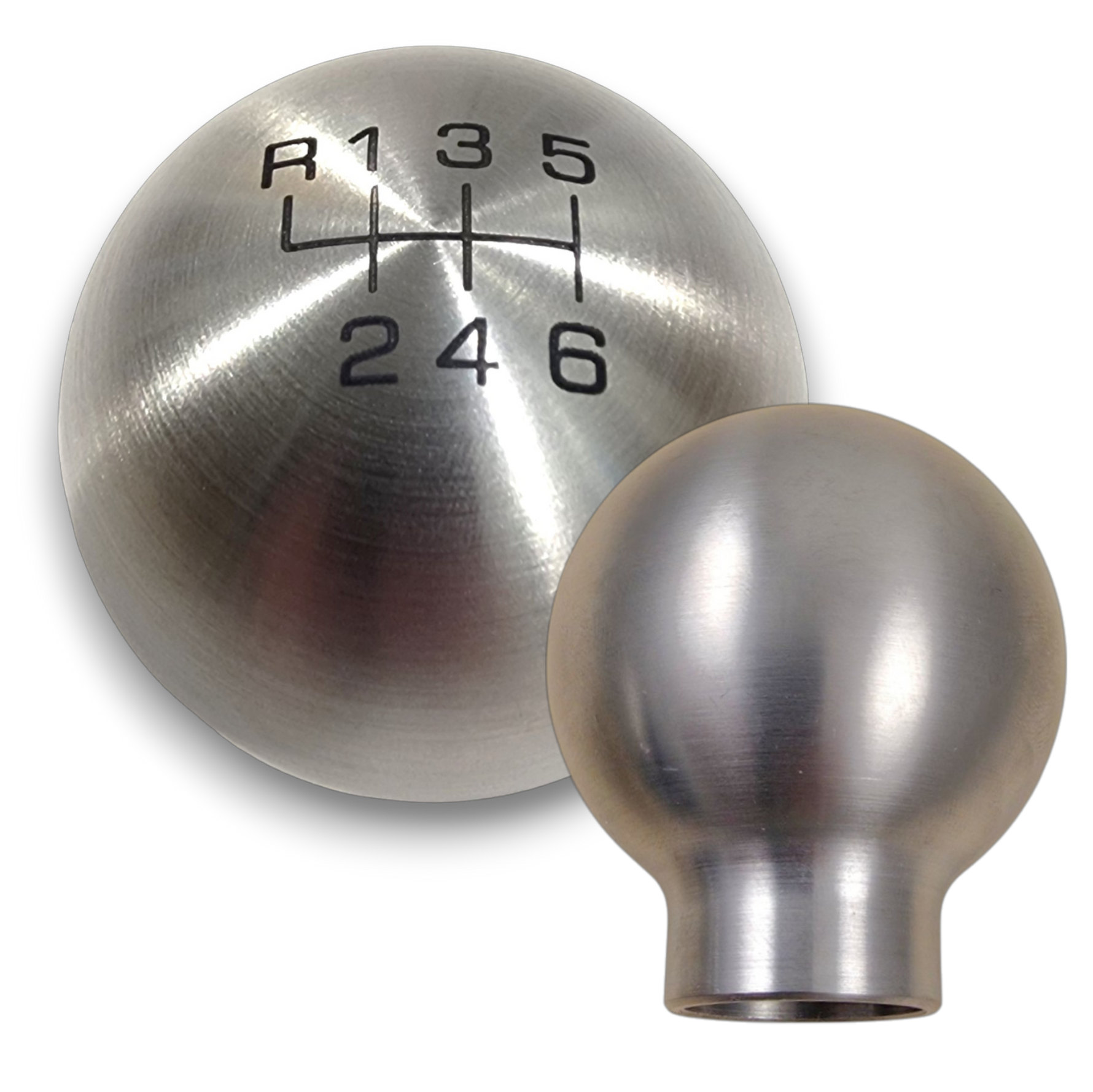 SSX-200 Extended Style Stainless Steel Heavy Weight Rev up left 6 Speed Shift Knob