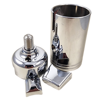 ShifTopperz shifter adapter 4 pc chrome kit for splitter style Eaton Fullers, Super10, 13, 18, LL and 15 speeds.