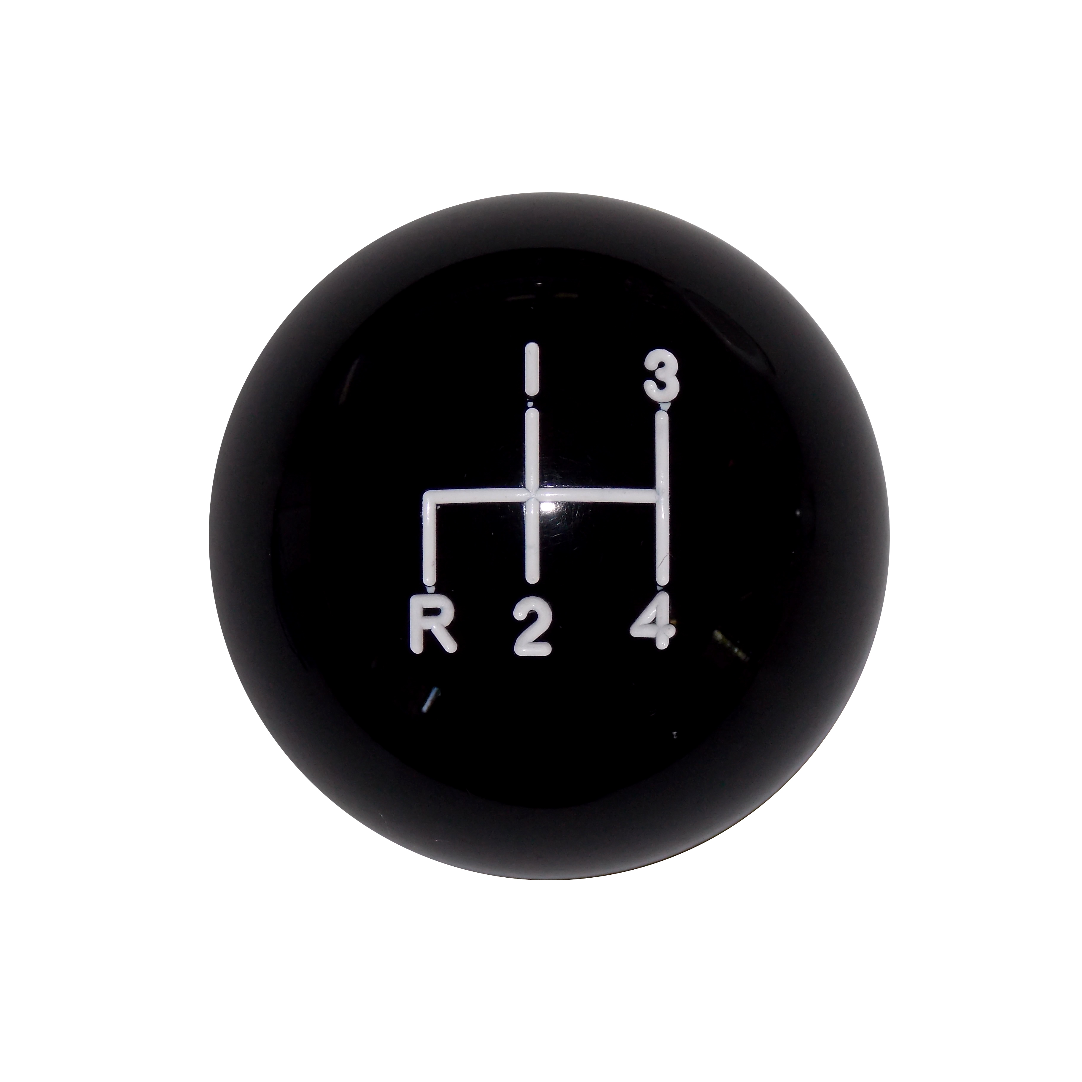 1-7/8" Black 4 speed Reverse Down Left Shift Knob