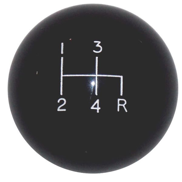 Black 4 Speed Shift Knob Reverse Down Right