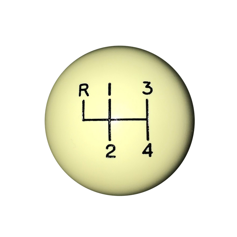 image 2 of 1-7/8" Ivory 4 Speed Shift Knob