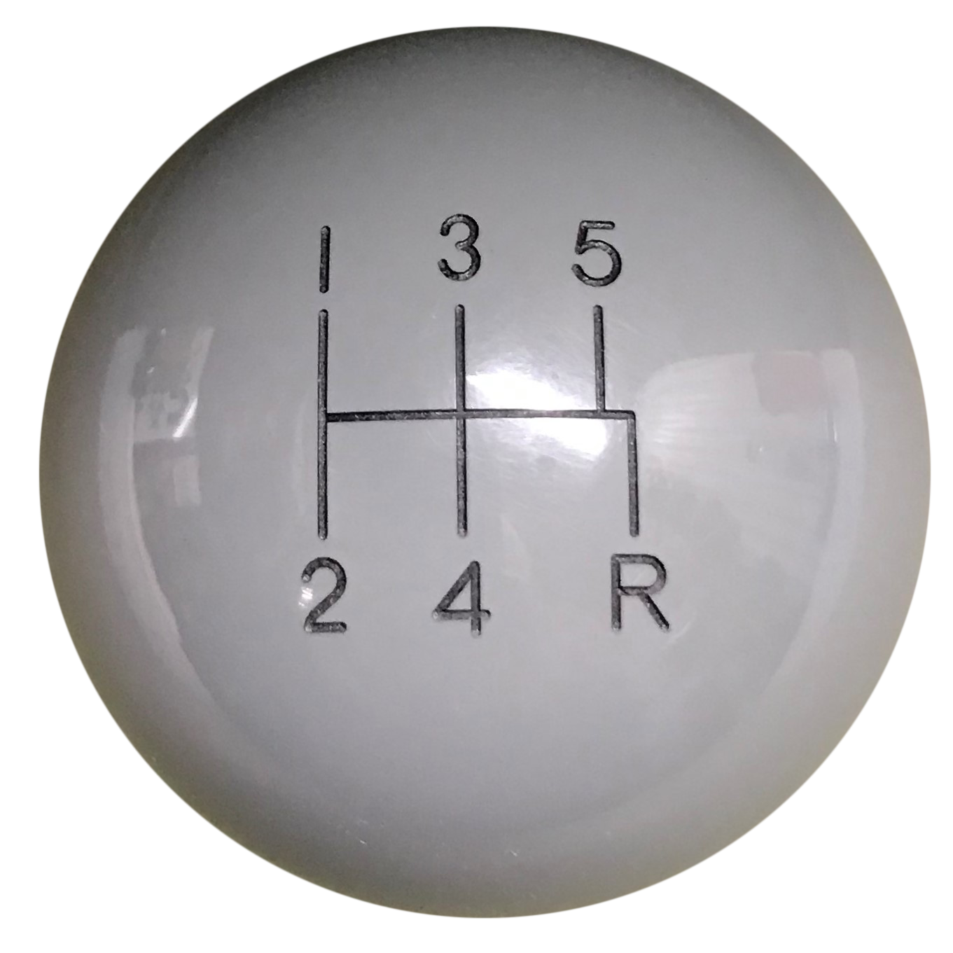 image of Gray 5 spd/ off set Shift Knob