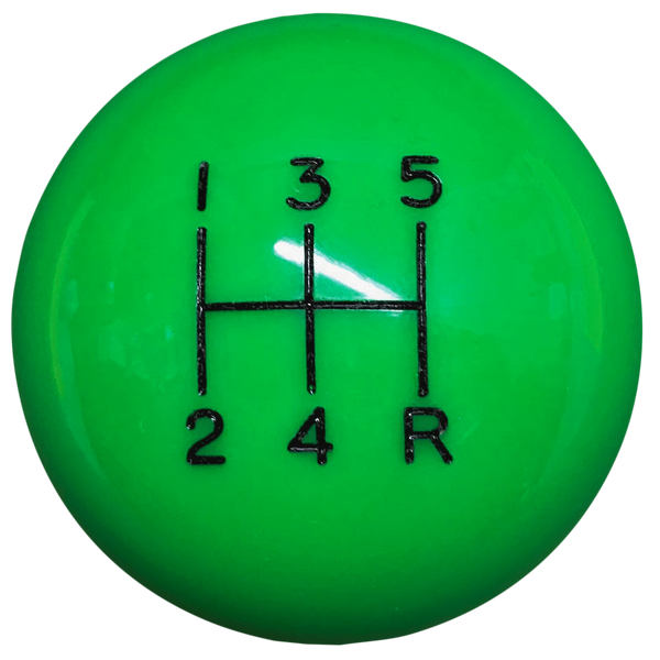 M10 X 1.5 Type-R Style Shift Knob + Leather Boot Combo - Green/Black, For Honda Manual
