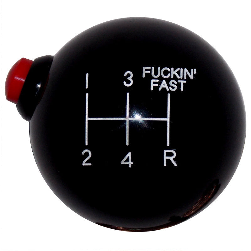 Black F-in Fast 5 Speed Side Button Shift Knob