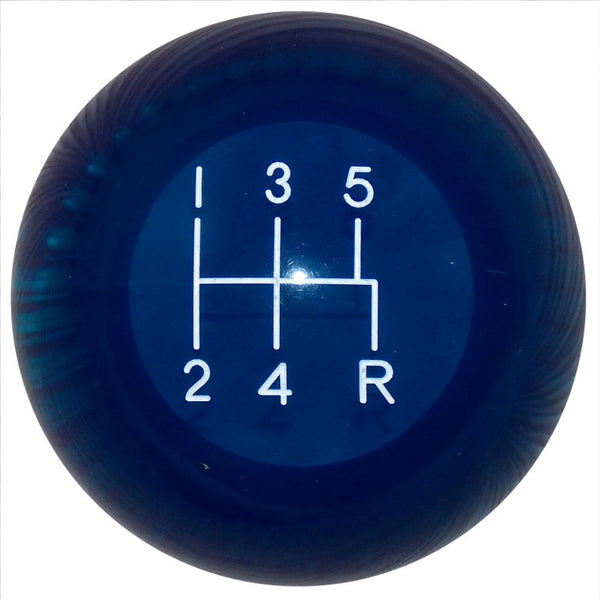 Clear Blue 5 spd/off set Shift Knob