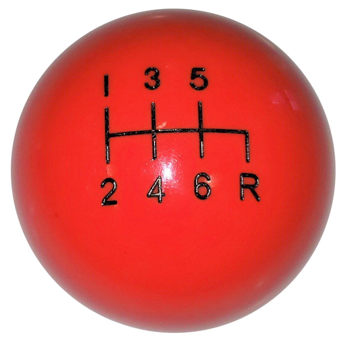 image of Red BRZ 6 Speed Reverse Down Left Shift Knob