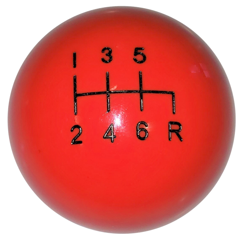 image of Red BRZ 6 Speed Reverse Down Left Shift Knob