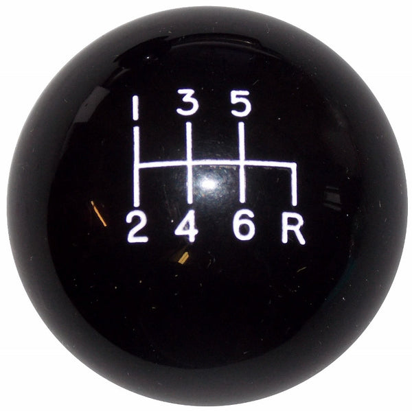 Black C4 6 Speed Reverses Down Right Shift Knob