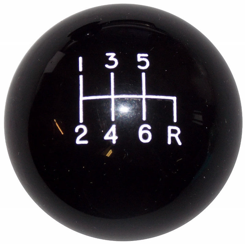 Black 6 Reverse Down Right Shift Knob