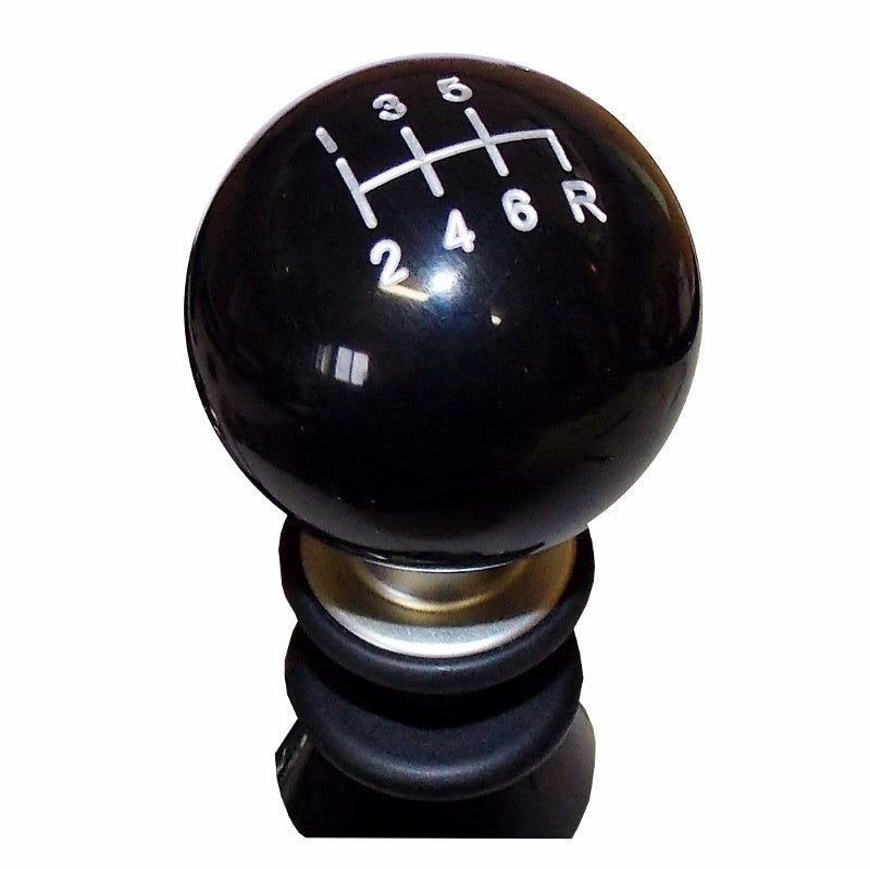 Black Subaru 6 Speed Silver Pattern Shift Knob