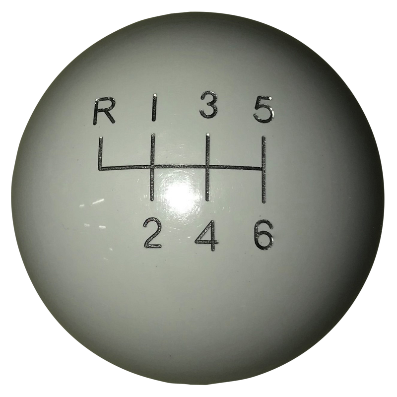image of Gray 6 Speed Reverse Up Left Shift Knob