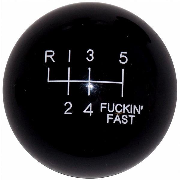 F- in Fast Black New 6 Speed Shift Knob