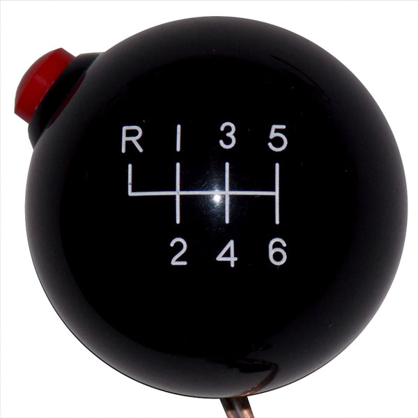 Black new 6 Speed Side Button Shift Knob