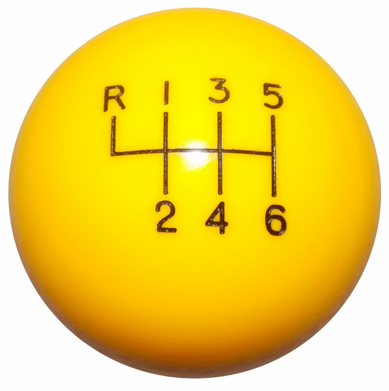 Yellow New 6 Speed Shift Knob