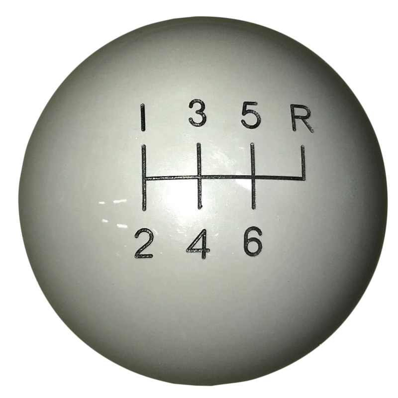 image of Gray 6 Speed Reverse Up Right Shift Knob