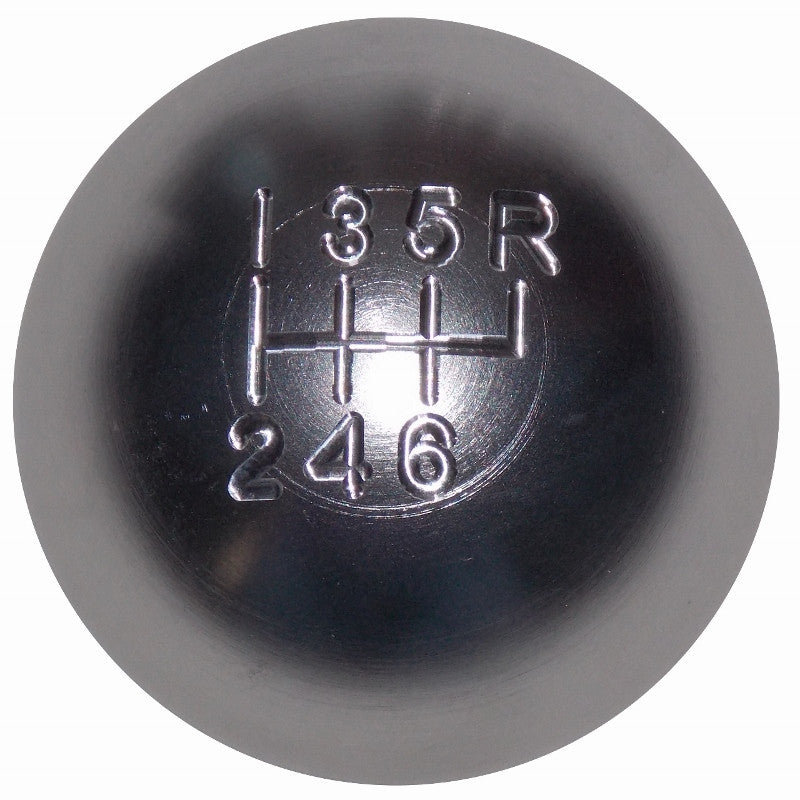 Brushed Aluminum 6 Speed Shift Knob