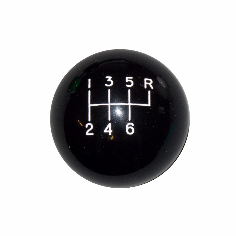 1-7/8" Black 6 Speed Shift Knob