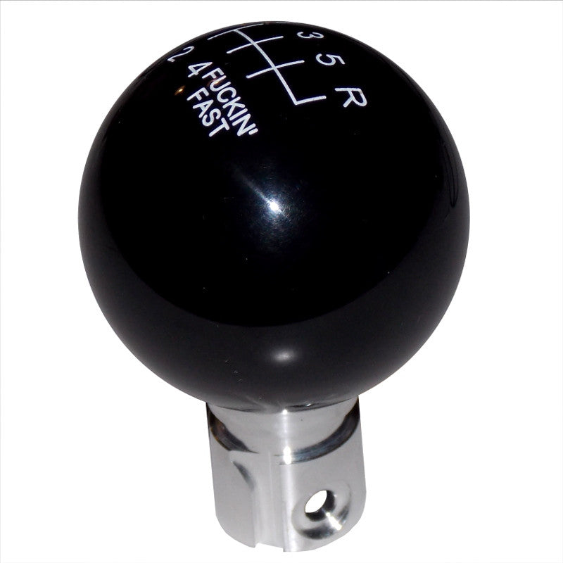C6 Corvette Black F-in Fast 6 Speed Pattern Shift Knob