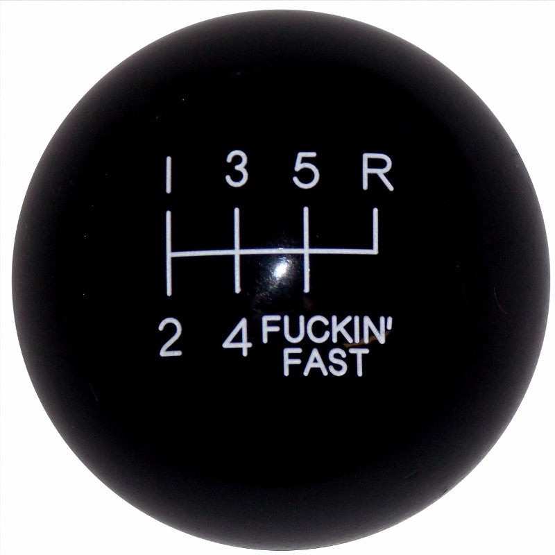 Black F-in Fast 6 Speed C5 Shift Knob