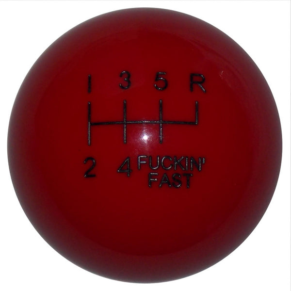 Red F-in Fast 6 Speed C5 Shift Knob