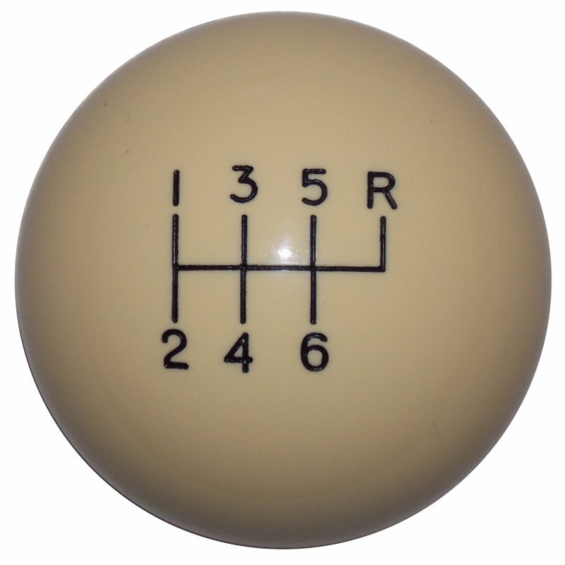 Ivory 6 Speed C5 Shift Knob