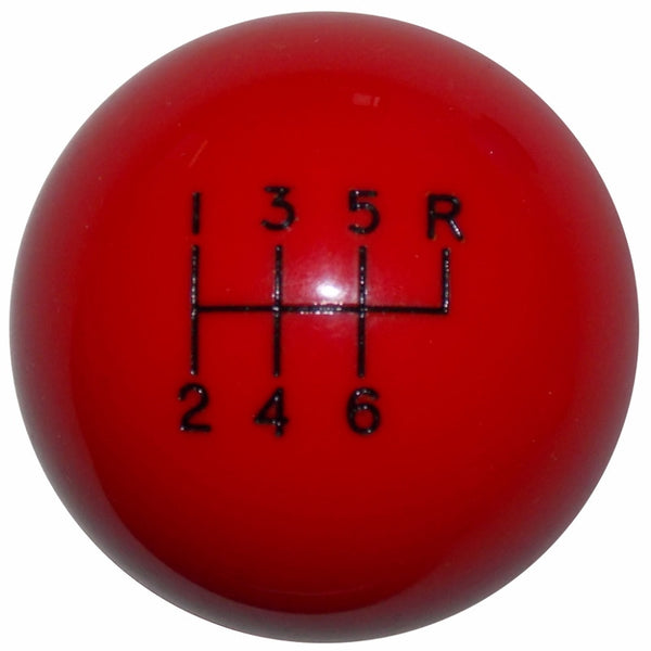 Red 6 Speed Shift Knob