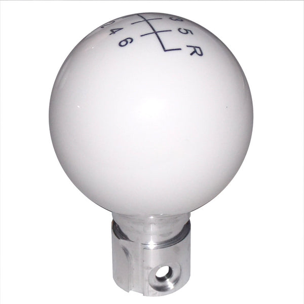 C6 Corvette White 6 Speed Pattern Shift Knob