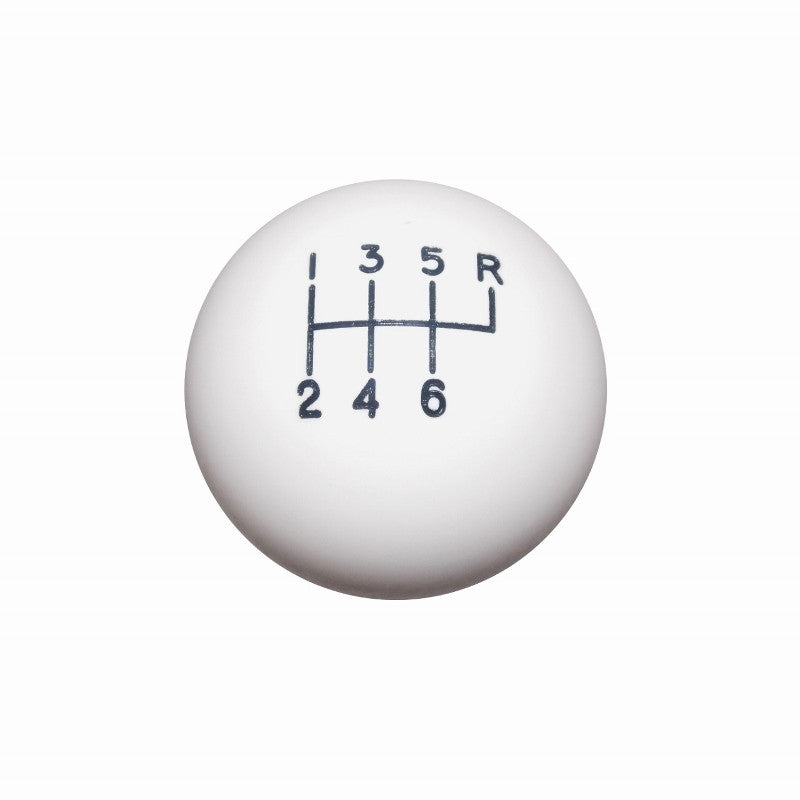 1-7/8" White 6 Speed Shift Knob