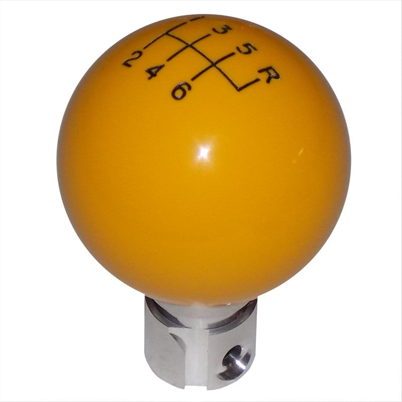 2013 up Camaro Yellow 6 Speed Pattern Shift Knob 