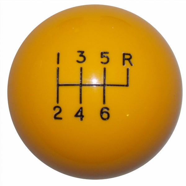 Yellow 6 Speed Shift Knob