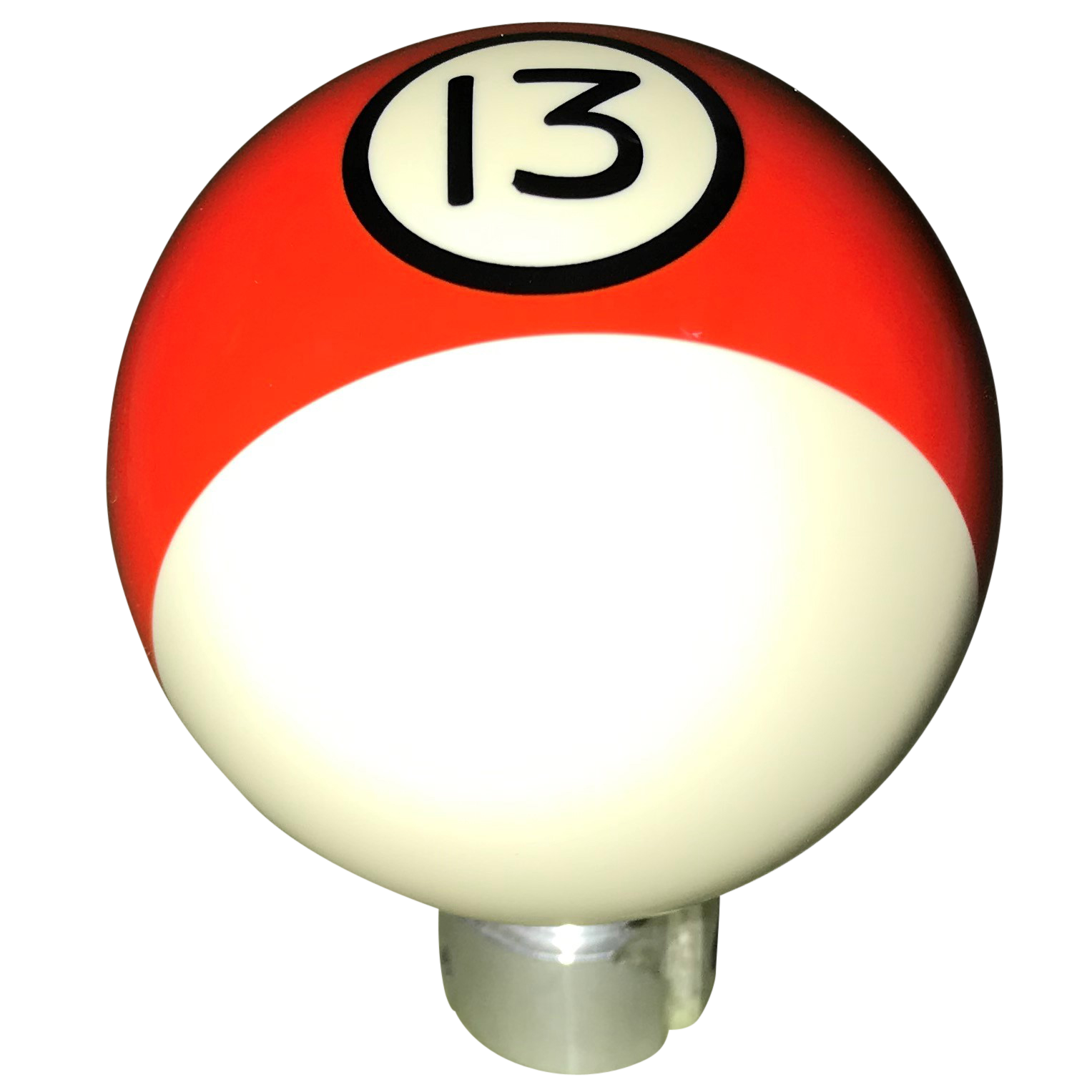 image of Orange Stripe 13 Ball 2013 up Camaro Shift Knob