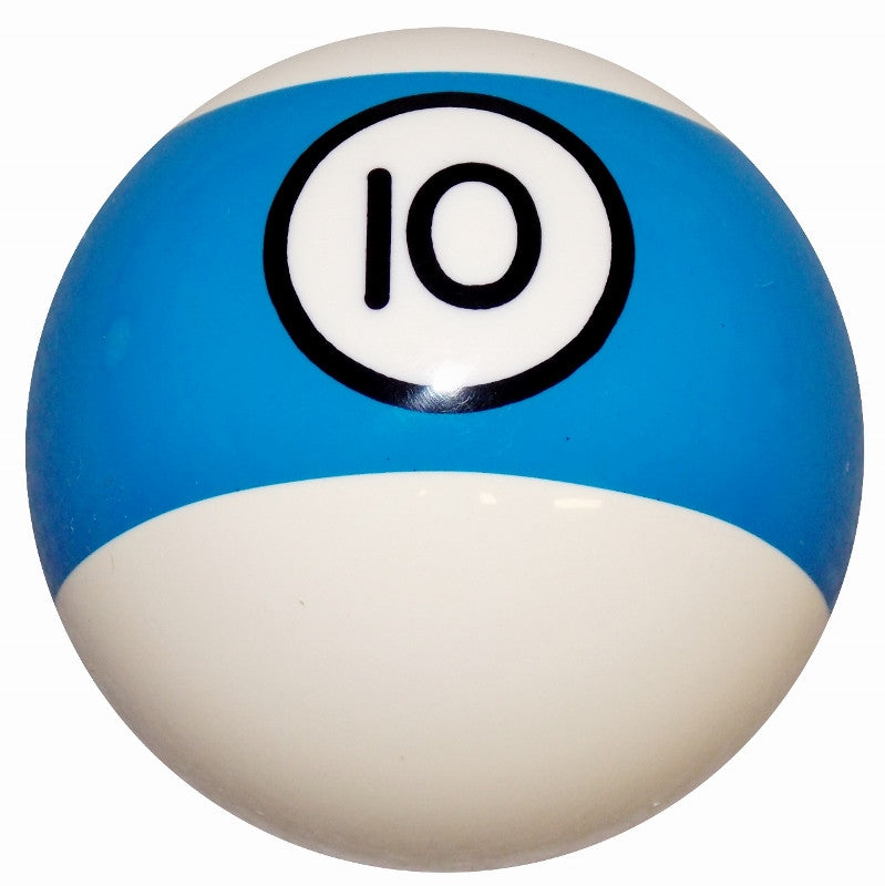 10 Ball Blue Stripe Billiard Brake Knob