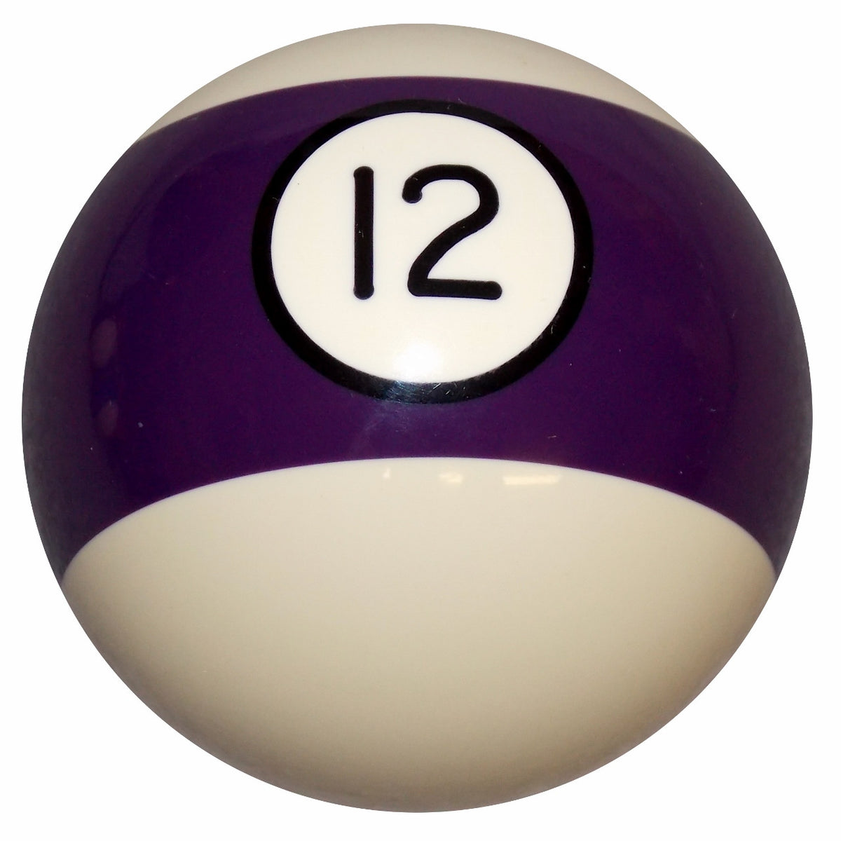12 Ball Purple Stripe Billiard Shift Knob
