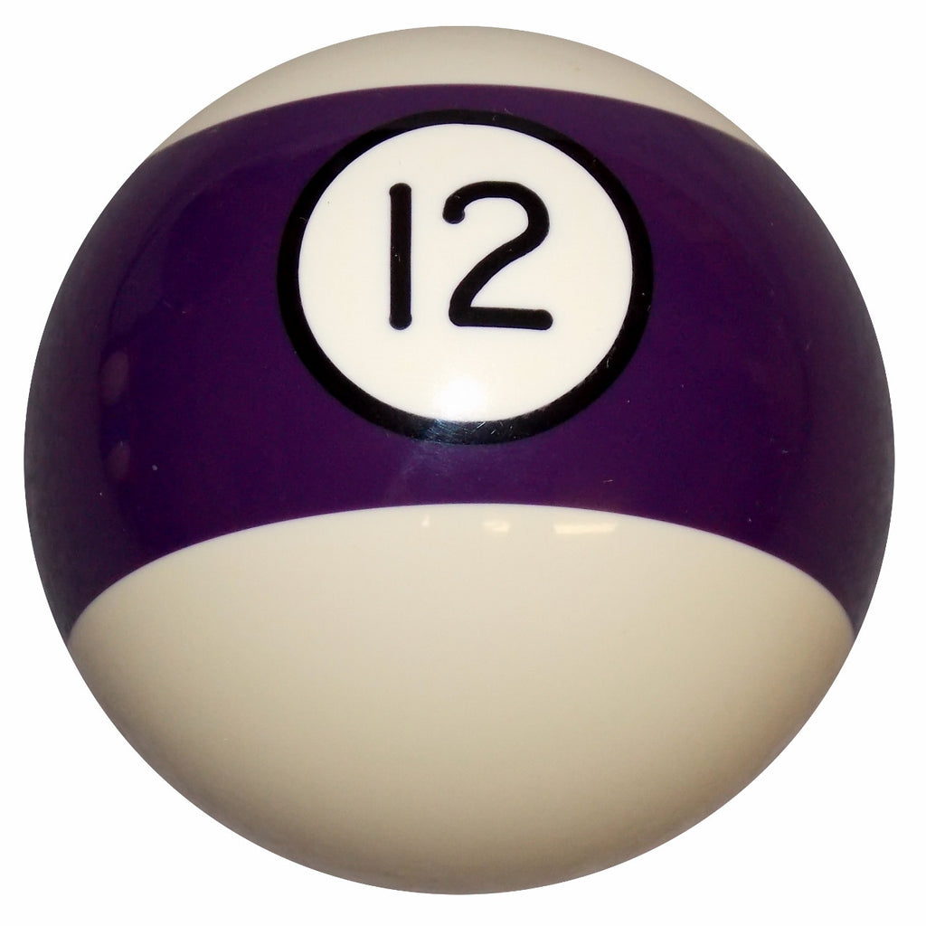 12 Ball Purple Stripe Billiard Shift Knob