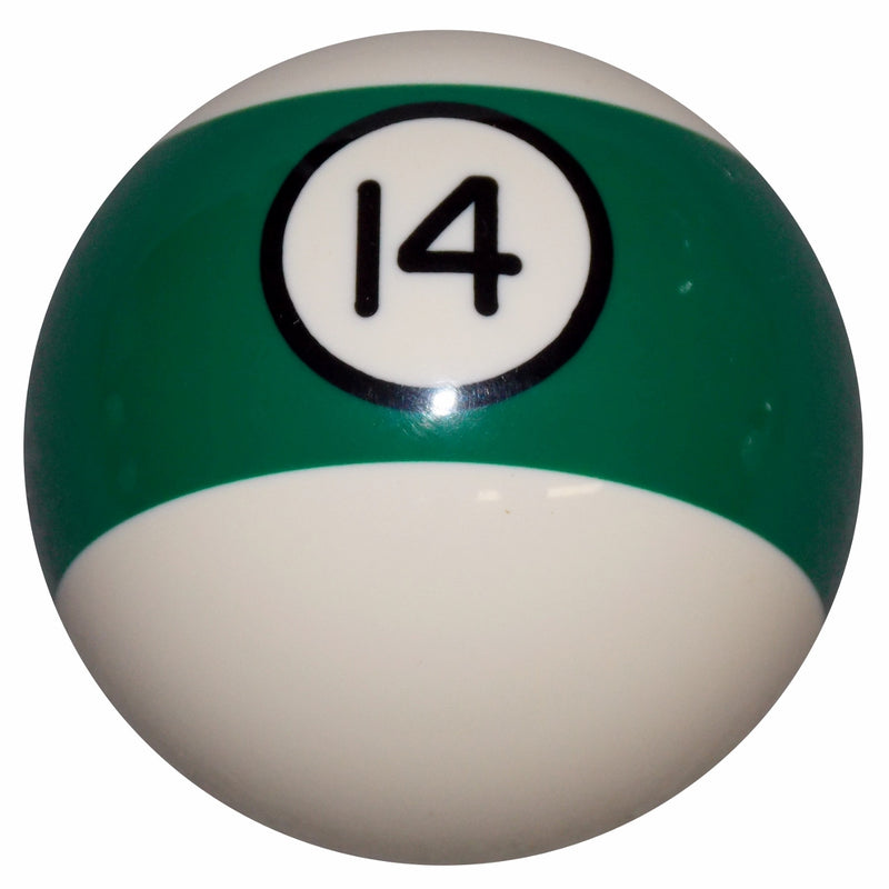 14 Ball Green Stripe Billiard Shift Knob