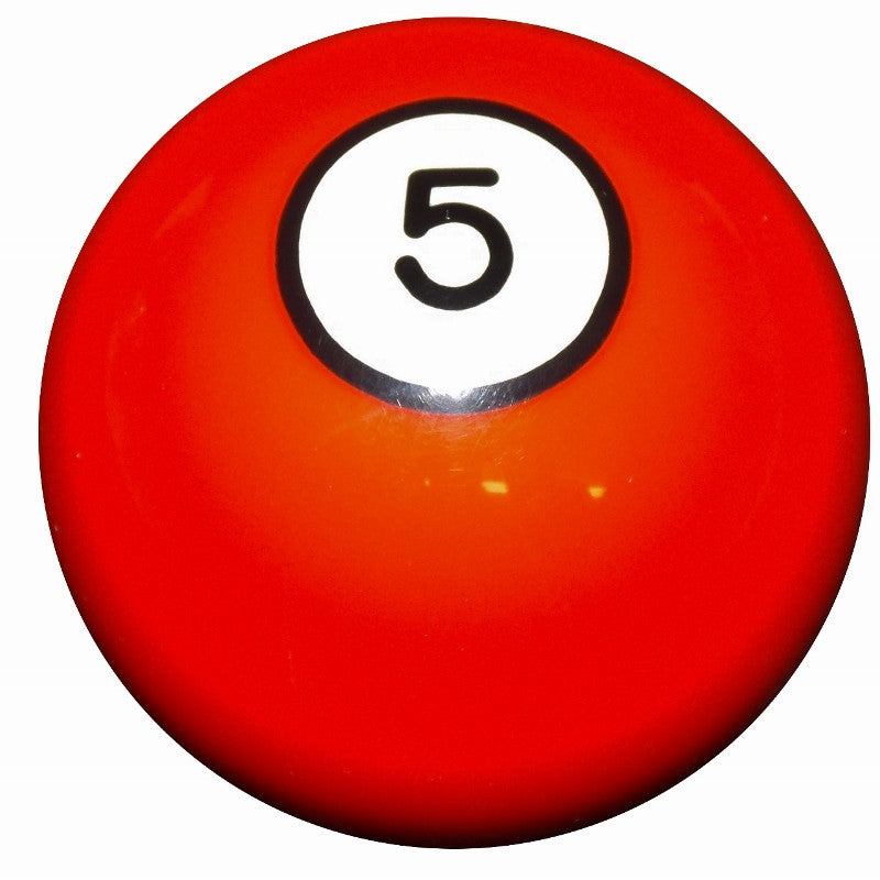 5 Ball Orange Billiard Brake Knob