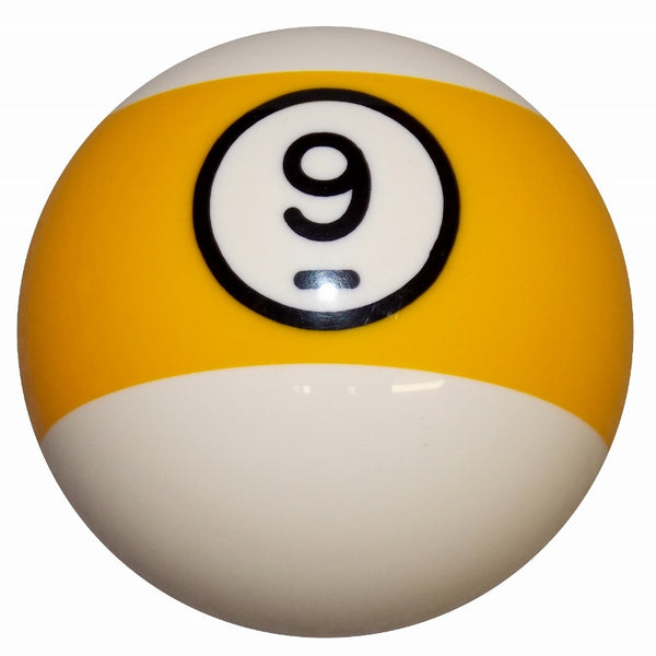 9 Ball Yellow Stripe Billiard Brake Knob