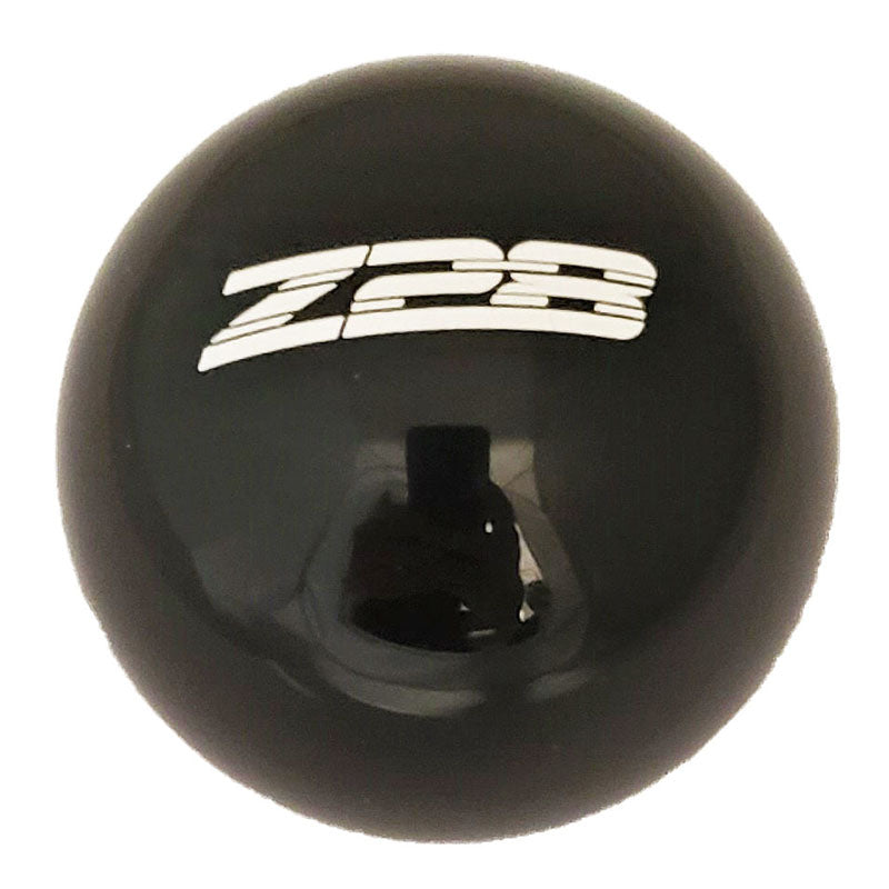 BLACK WITH WHITE Z28 LOGO SHIFT KNOB