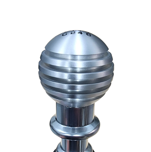 Factory Height 2021 2022 2023 Bronco 6G 7 Speed OE V2 BR-200 Grooved Round Aluminum Heavy Weight Custom Shift Knob and Adapter