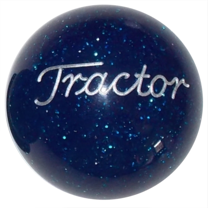 Blue Glitter Tractor Brake Knob