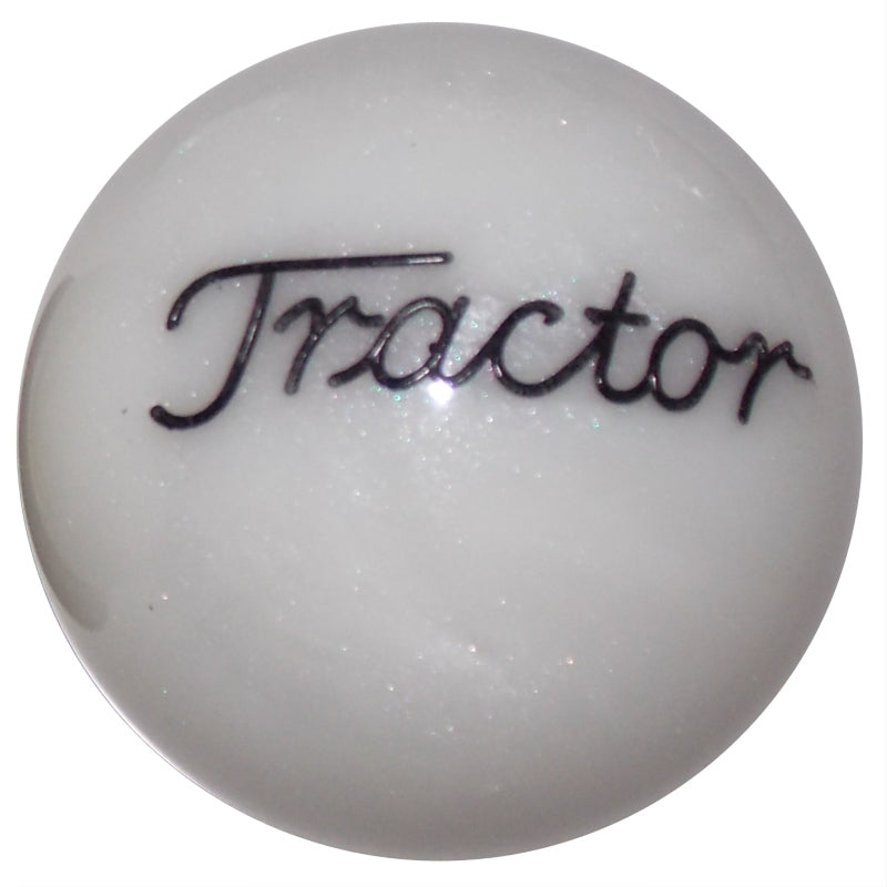 Pearl White Tractor Brake Knob