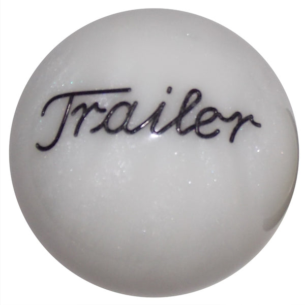 Pearl White Trailer Brake Knob