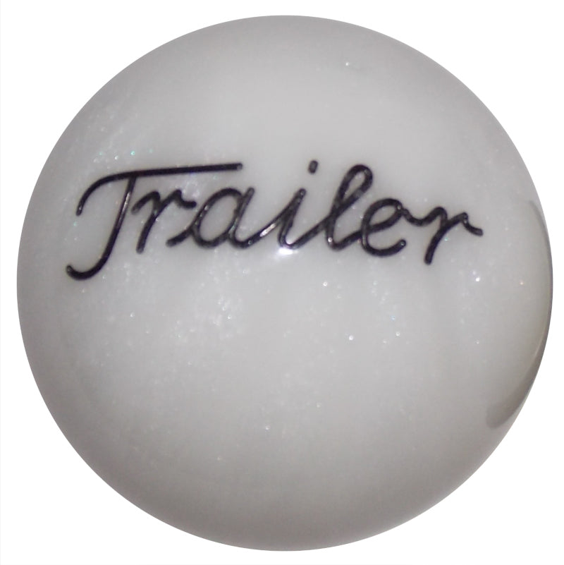 Pearl White Trailer Brake Knob