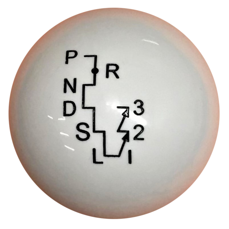 image of White Shift Knob for Automatic His and Hers Floor Shifter