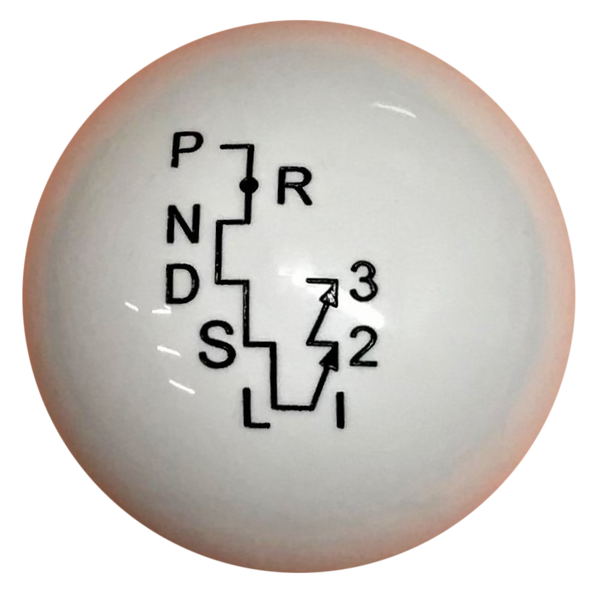 image of White Shift Knob for Automatic His and Hers Floor Shifter